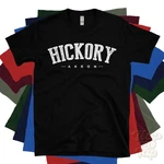 Hickory Akron T-shirt Summit Ohio Usa Retro Varsity Style Hometown Gift Idea. Fixed Price $21.50.