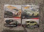 Hot Wheels 2024 1:43 Scale Premium Nissan Skyline BNR34 & Mercedez Benz Amg GT3. Fixed Price $23.00.