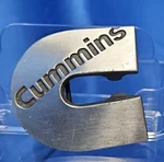 Vintage 1979 *cummins* Diesel Engines Company Advertisement Belt Buckle. Fixed Price $20.00.