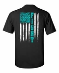 Ptsd Fight American Flag Adult Short Sleeve Tee Shirt Black. Fixed Price $21.99.