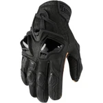 Icon Motosports Hypersport Short Leather Riding Gloves (black) 2XL (2X-LARGE). Fixed Price $65.00.