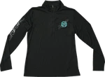 Moose Offroad Women's Flourish Script Quarter Zip Pullover - Black Xl. Fixed Price $56.29.