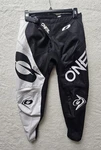 O'neal Element Racewear Motocross Pants Black White Youth Size 12/14. Fixed Price $40.00.