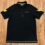 Porsche Polo Shirt Men Large Black Driver's Selection Short Sleeve Graphic Logo. Fixed Price $50.00.