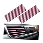 Yourkar 20 Pcs Car Air Conditioner Decoration Strip, Flexible Vent Pink. Fixed Price $8.27.