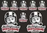 Distinguished Gentlemans Ride Decal Sheet Sticker Graphic Set Logo Adhesive 8 Pc. Fixed Price $20.99.