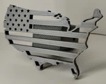 American Flag Patriotic 2 Inch Trailer Hitch Cover Made Usa. Fixed Price $24.95.