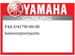 Yamaha Oem Part F4A-U417W-00-00 Graphic L. Fixed Price $38.99.