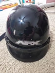 Afx FX-55 Dot Half Helmet Gloss Black Cruiser Motorcycle Biker Size Small. Fixed Price $14.99.