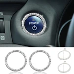 Bling Car Engine Start Stop Decoration Ring, Crystal Rhinestone 2PCS, White. Fixed Price $5.55.
