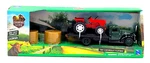New Ray 1:32 Die Cast Truck With Farm Tractor And Hay Bales 1941 Chevy Flatbed. Fixed Price $32.95.
