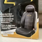 Plasticolor 008586R01 Chevy Sideless Seat Cover Nib Black 3 Piece Stitched Logo. Fixed Price $28.00.