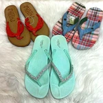 Capelli Sand Rhinestone Flip Flops Mad Love Mossino Supply Size D18. Fixed Price $30.00.
