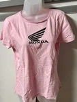 Officially Licensed Honda Pink Ladies Logo Tee Xl Fitted Motorcycle Dirt Bike. Fixed Price $10.00.