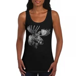 Majestic Moose Portrait Women's Tank Top Wildlife Nature Northwoods Animal. Fixed Price $15.99.