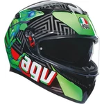Agv K3 Kamaleon Full Face Motorcycle Helmet Black/green/red Dot ; Ece 22-06. Fixed Price $349.00.