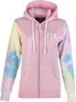 Fly Racing 358-0071L Women's Tie-dye Zip Up Hoodie Pink/yellow/blue Large. Fixed Price $79.95.