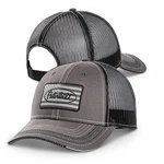 Peterbilt Motors Hat - Americana Patch Trucker Cap Grey, Black Mesh. Fixed Price $34.31.