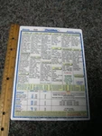 Checkmate Aviation Laminated Checklist - Mooney Acclaim M20TN 6 3/4 X 9 3/8. Fixed Price $16.00.