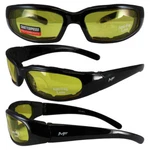 Motoframes Mf Chill Padded Motorcycle Riding Glasses Black Yellow Lens. Fixed Price $13.25.