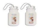 Yankee Candle Paper Car Jar Air Freshener, Coconut Beach, 2 Packs. Fixed Price $10.26.