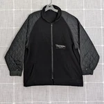 Vintage Triumph Motorcycles Fleece Jacket Mens Medium Black Softshell. Fixed Price $67.95.