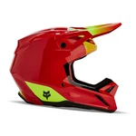 Fox Racing Youth V1 Ballast Helmet Fluorescent Red Yth Large. Fixed Price $199.95.