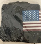 American Flag Usa Duffle Gym Bag Navy Blue Zip Top Light Patriotic Logo 90S New. Fixed Price $23.95.