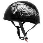 Skid Lid Original Lethal Threat Biker Skull Helmet - Black/white Medium 646928. Fixed Price $76.36.