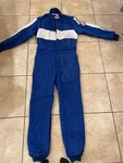 G-force One-piece Suit Auto Racing Fire Retardant Sfi 3.2A/5 Blue Adult Medium. Fixed Price $95.00.