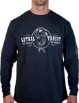 Lethal Threat Flash And Bones Long-sleeve T-shirt Black LS20889XL. Fixed Price $18.20.