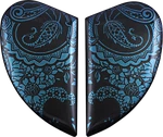 Icon Airform Side Plates Chantilly Opal Blue 0133-1272. Fixed Price $25.00.