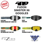 Sinister X6 Fuzion Goggles Wildcard Hi-vis Slate Gray Black. Fixed Price $77.00.