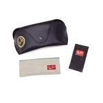 New Ray Ban Black Sunglasses Case Snap Closure Belt Loop Cleaning Cloth & Book. Fixed Price $13.99.