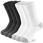 6 Pairs Women's Athletic Cotton Casual Crew Solid Sport Socks White M-l. Fixed Price $13.99.