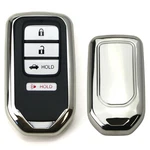 Chrome Silver Tpu Key Fob Case For Honda Accord Civic Pilot Crv Hrv Odyssey, Etc. Fixed Price $10.89.