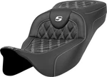 Saddlemen A808-07B-184WHI Ext Reach Roadsofa Seat White Stitch Fl '08-'23. Fixed Price $623.00.