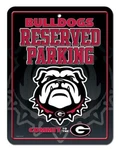 Georgia Bulldogs Metal Reserved Parking Sign New Ncaa Wall Embossed Garage. Fixed Price $8.95.