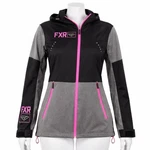 Fxr Womens Tech Softshell Jacket 4 Black Gray Pink Hooded Zip Rush Dual Laminate. Fixed Price $59.00.