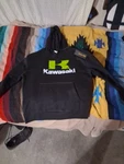 Pro Fei Hoodie Men's Medium Black Pullover Long Sleeve Pockets Kawasaki Logo. Fixed Price $23.39.