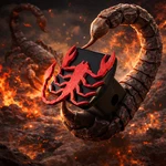 Scorpion Cool 3D - Black With Red 2 Inch Trailer Hitch Cover Desert Kin. Fixed Price $35.99.