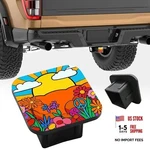 70'S Groovy Flowers Trailer Hitch Cover,sunshine And Peace Sign. Fixed Price $19.22.