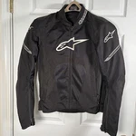 Alpinestars Motorcycle Jacket Black Textile Armor Riding Mens Small. Fixed Price $174.89.