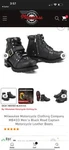 Milwaukee Motorcycle Clothing Company MB433 Road Captain Boots Men Size 9EE. Fixed Price $89.99.