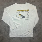 Pace Porsche Henley Mens Large White Long Sleeve Rsr Rennsport Racing Graphic. Fixed Price $26.04.