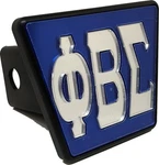 Phi Beta/ Sigma Greek Letter Trailer Hitch Cover Blue/silver - 2"R. Fixed Price $33.95.