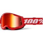 100% Strata 2 Goggles Red - Mirror Lens. Fixed Price $46.90.
