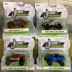 Jada Just Trucks 4 Lot Hummer, Ford F-150. Bronco, F-350 Raptor. Fixed Price $31.99.
