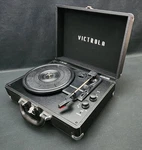 Victrola VSC-550BT 3-SPEED Bluetooth Portable Suitcase Record Player W/ Power. Fixed Price $27.99.