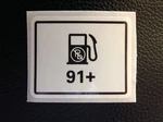 1994-2004 Ford Mustang Gt Svt Cobra Lx 5.0 Saleen 91+ Fuel Gas Door Decal. Fixed Price $19.99.
